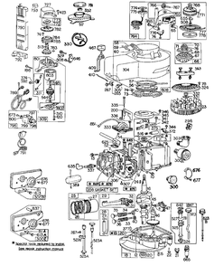 Cyl,mufflers,piston,oil Fill Diagram and Parts List for 110905-0357-XX  Briggs and Stratton Engine